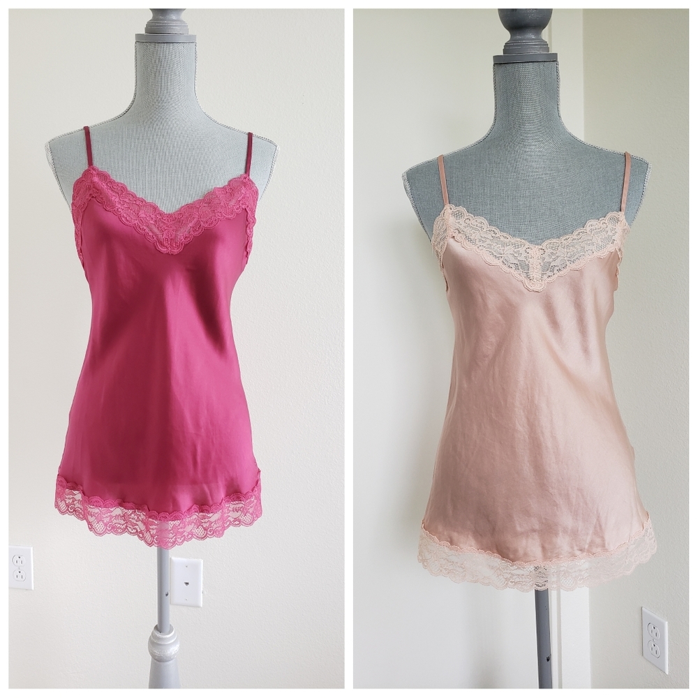 INTIMISSIMI Two pieces Silk Lace Tank Top Camisole Size Small